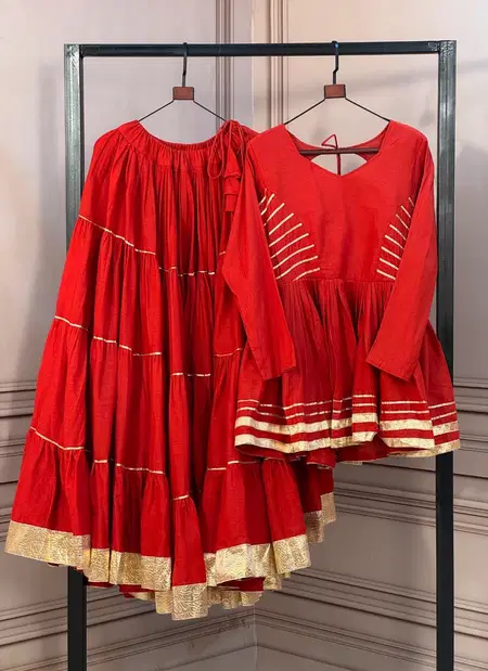 LW 7176 Cora Cotton navratri lahenga with top collections 